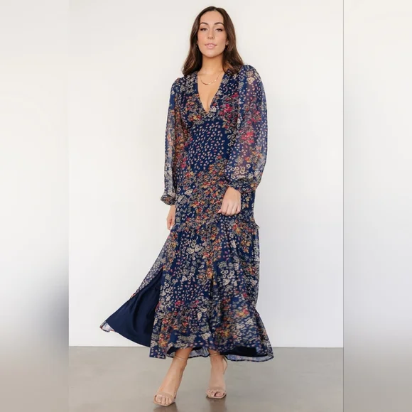 Baltic Born | Bowman Deep V Maxi Dress Size Medium - Picture 4 of 11